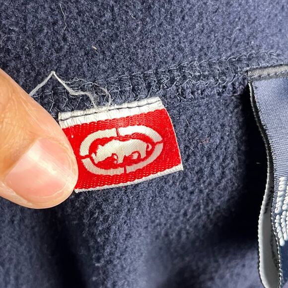 Vintage Thick Stitch Embroider 3D Ecko Unlimited Pullover Hooded Sweatshirt W-05 - Picture 6 of 12